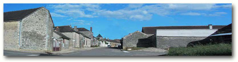 Vue du village de Méré